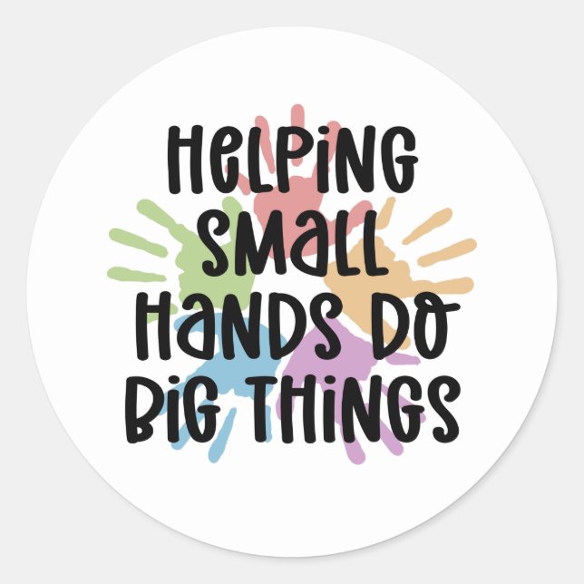 OT Geschenke für die pädiatrische OT-Berufstherape Runder Aufkleber (Vorderseite)