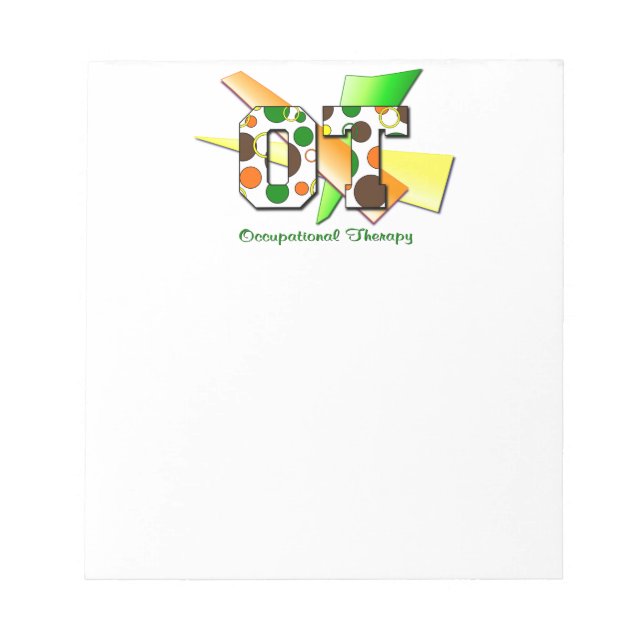 OT-Kreise und Punkte Notizblock (Vorderseite)