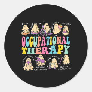 Ot Occupational Therapist Halloween Spooky Runder Aufkleber
