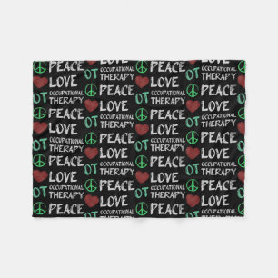 OTA Peace Liebe Fleecedecke