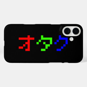 OTAKU 8 Bit Pixel Japanisch Katakana iPhone 16 Plus Hülle
