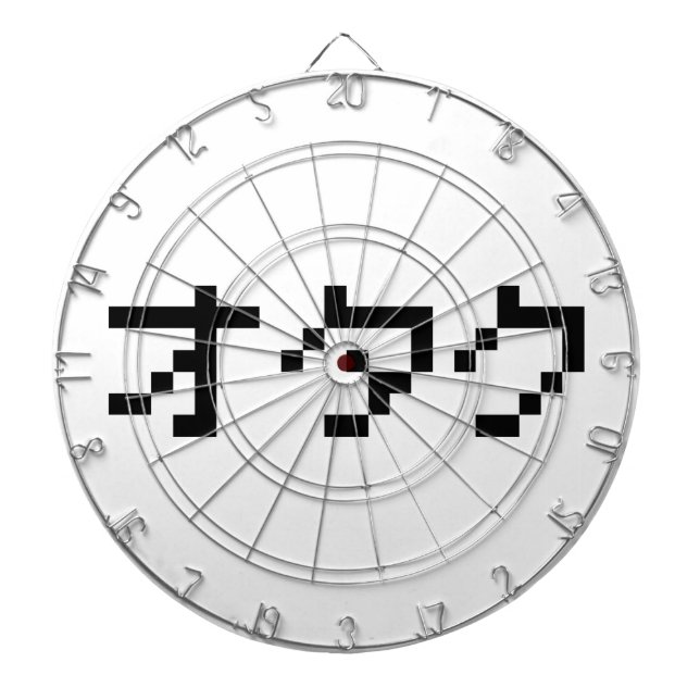 OTAKU 8 Bit Pixel Japanisch Katakana Dartscheibe (vorne)