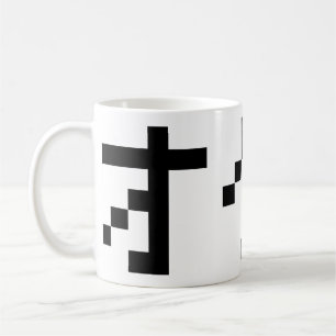 OTAKU 8 Bit Pixel Japanisch Katakana Tasse