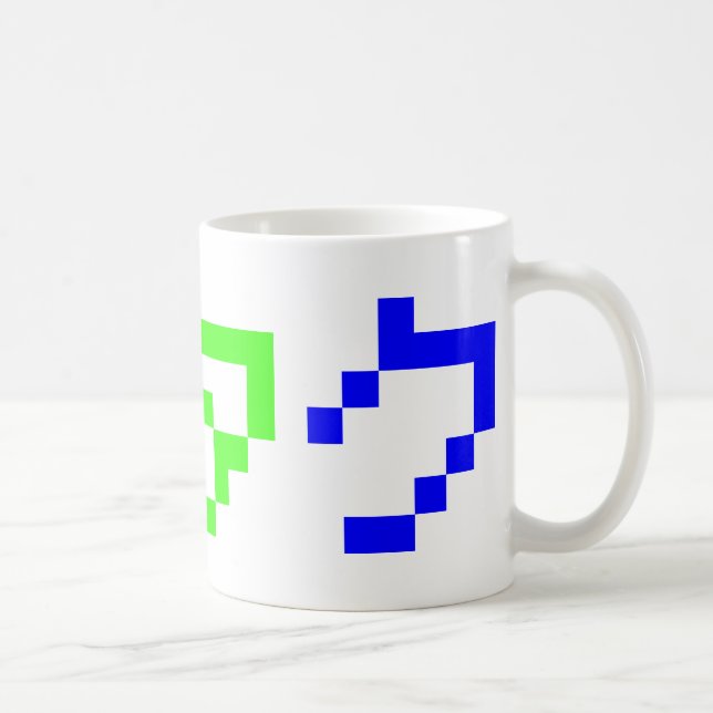 OTAKU 8 Bit Pixel Japanisch Katakana Tasse (Rechts)