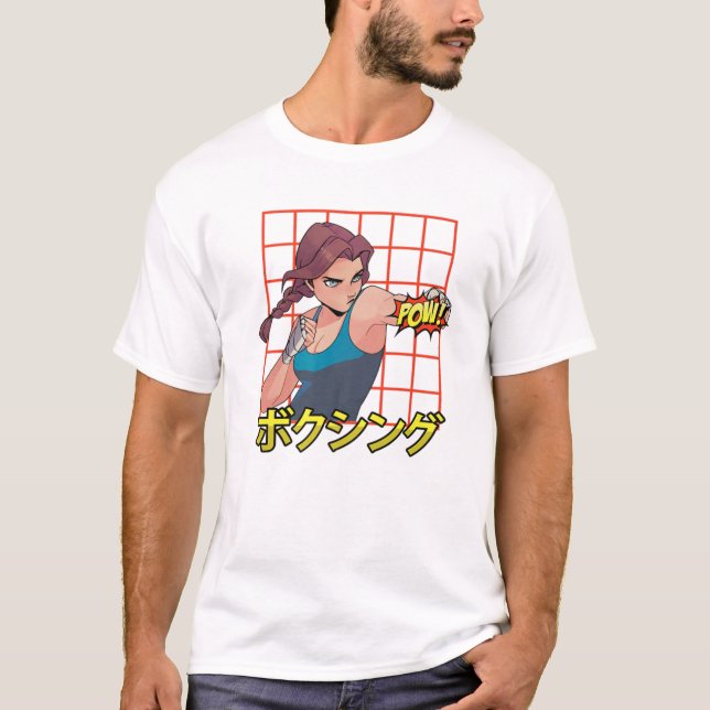 Otaku - Anime Boxing Girl - Manga Japanisches Ästh T-Shirt (Vorderseite)