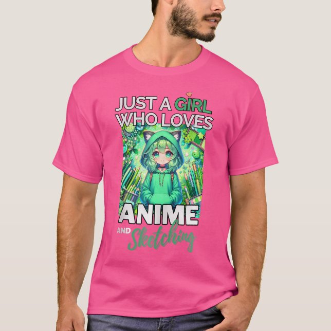 Otaku Anime T-Shirt (Vorderseite)