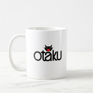Otaku Cat Funny Slogan Kaffeetasse