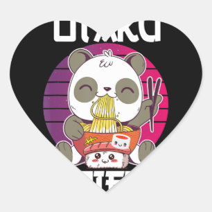 Otaku Diät Oanda Ramen Sushi Manga CosplayOotaku Herz-Aufkleber