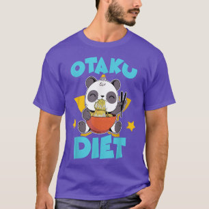 Otaku Diet Funny Niedlich Kawaii Panda Bear Anime T-Shirt