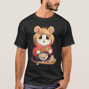Otaku Hamster isst japanisches Lebensmittel Ramen  T-Shirt