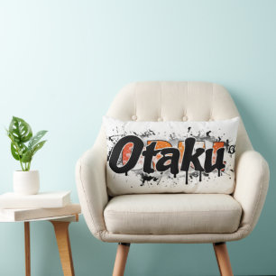 Otaku-Slogan im urbanen Stil Lendenkissen