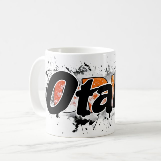 Otaku Slogan Urban Style Kaffeetasse (Vorderseite Links)