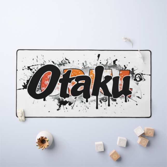 Otaku Slogan Urban Style Schreibtischunterlage (Kindertisch)