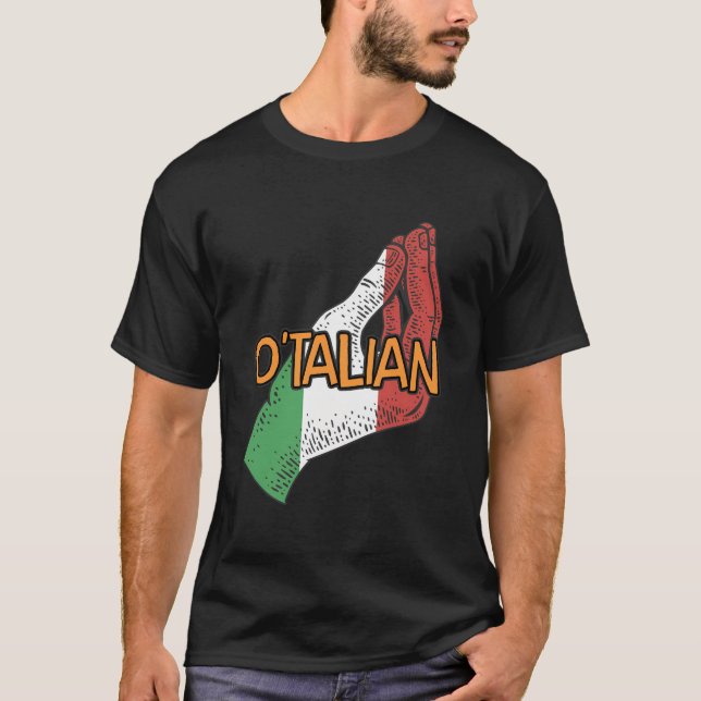 Otalian Funny Italian Spaß Italy St Patricks Day T-Shirt (Vorderseite)