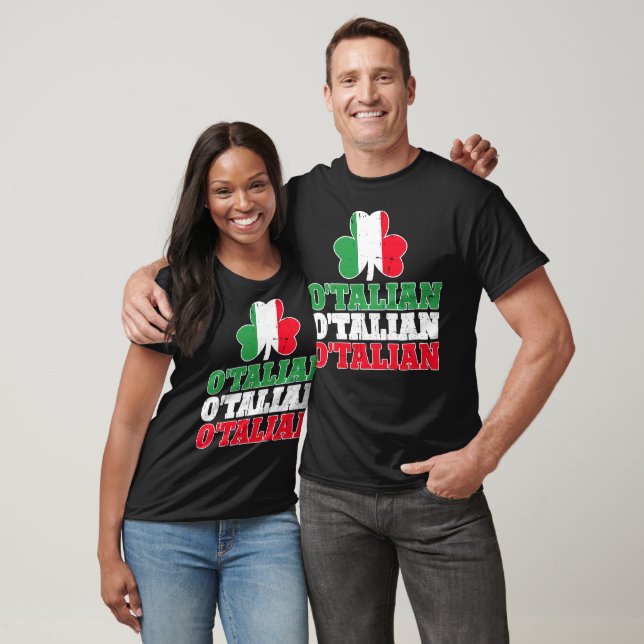 O'Talian Green St Patricks ist italienisch T-Shirt (Unisex)