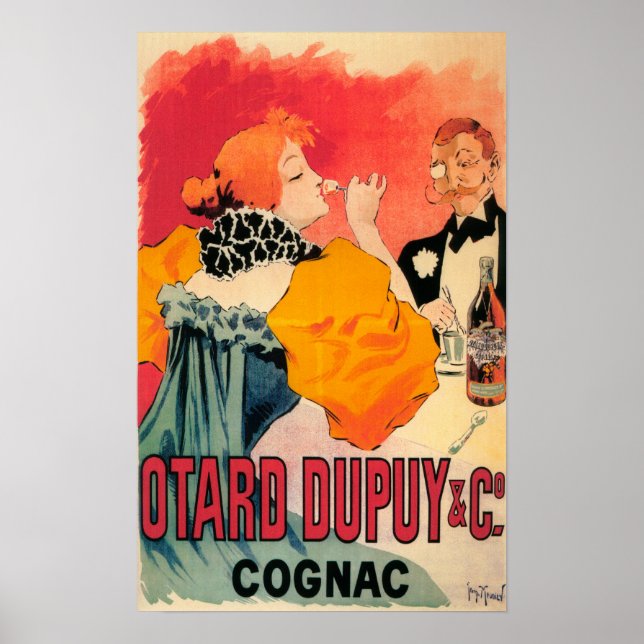Otard-Dupuy & CO. Cognac-Werbeplakat Poster (Vorne)