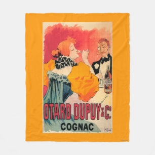 Otard-Dupuy u. Co.-Kognak-förderndes Plakat Fleecedecke