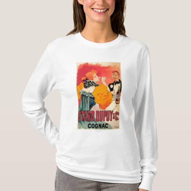 Otard-Dupuy u. Co.-Kognak-förderndes Plakat T-Shirt (Vorderseite)