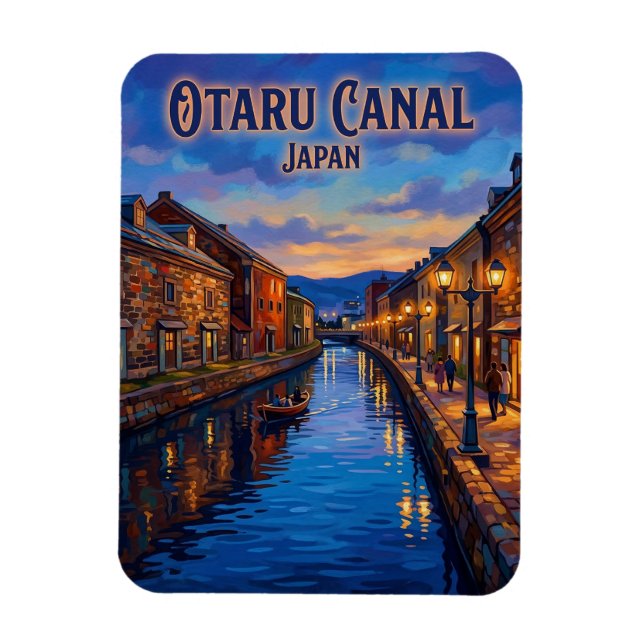 Otaru-Kanal Japan Magnet (Vertikal)
