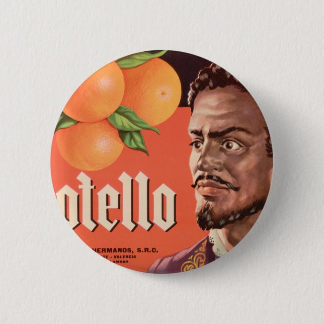 Otello Orange Label Button (Vorderseite)