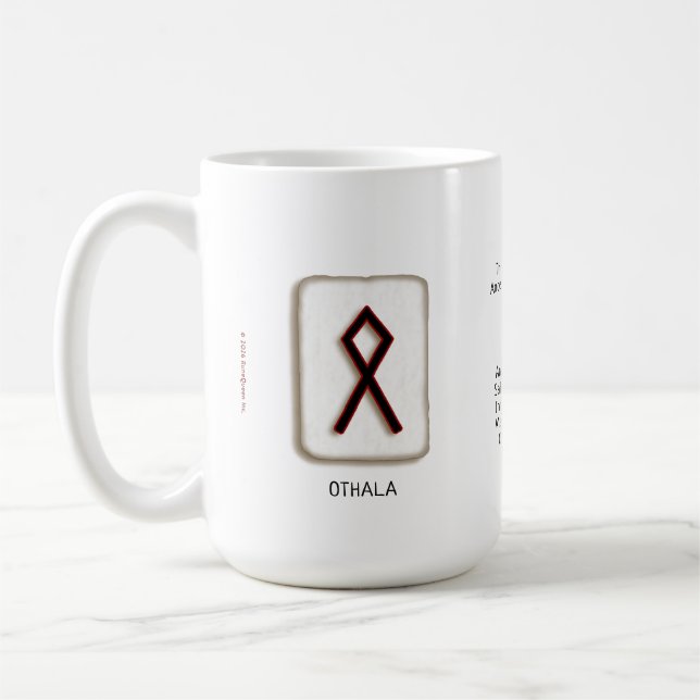 Othala RuneStone 15 oz. Tasse (Links)