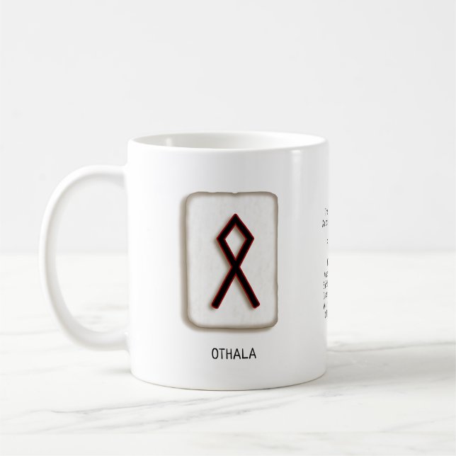 Othala RuneStone-Tasse Kaffeetasse (Links)