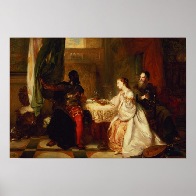 Othello verwandelt seine Abenteuer in Desdemona Poster (Vorne)