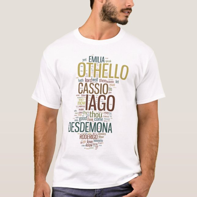 Othello Wort-Mosaik T-Shirt (Vorderseite)