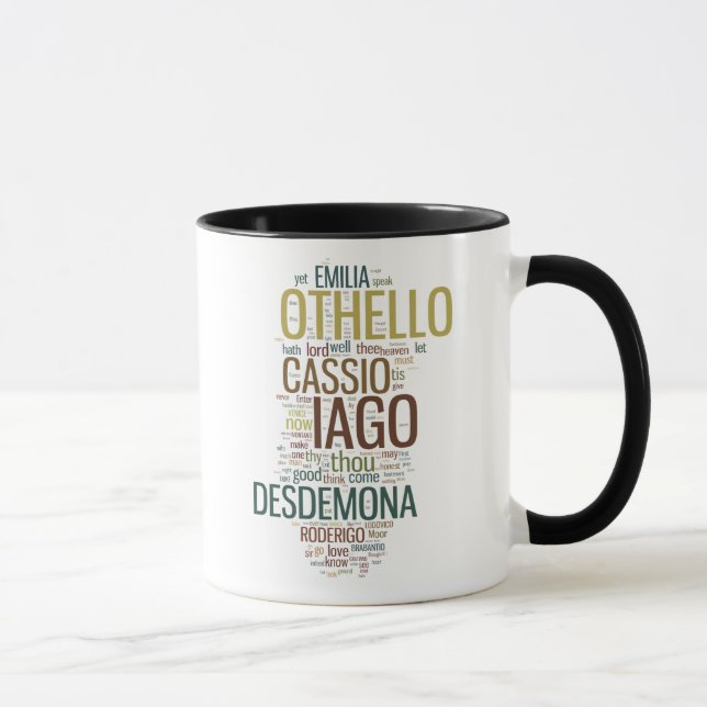 Othello Wort-Mosaik Tasse (Rechts)