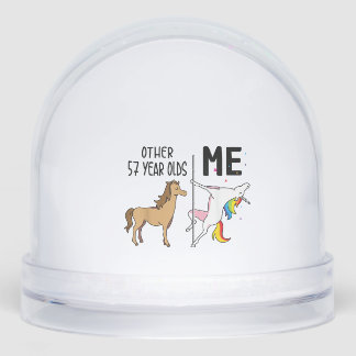 Other Unicorn 57 Year Olds Birthday And Me Gift Fo Schneekugeln
