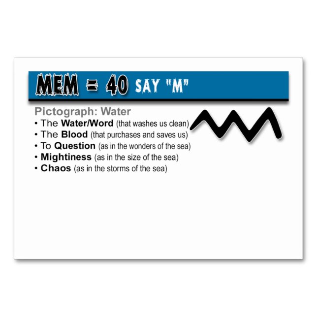 Otiot Flash Cards: 13 von 22 Tischnummer (Rückseite)