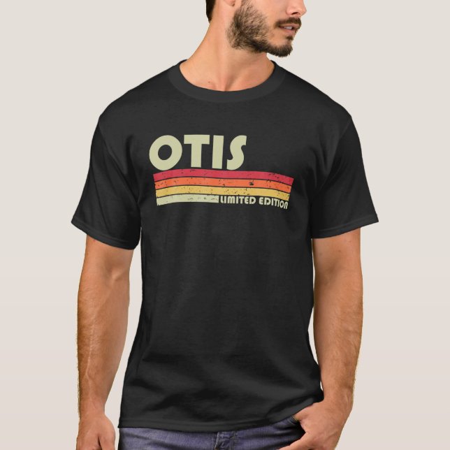 OTIS Geschenkname Personalisiert Funny Retro Vinta T-Shirt (Vorderseite)