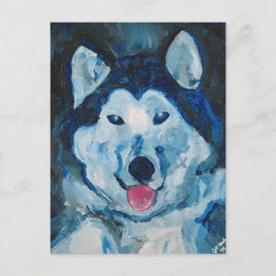 Otis in Blue Postcard Postkarte