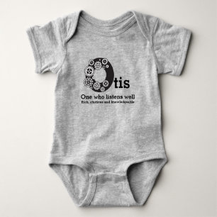Otis Jungs Name und Bedeutung Zeitcogs Baby Strampler