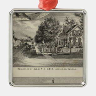 Otis-Preis-Landhaus, Kansas Silbernes Ornament