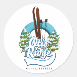 Otis Ridge Massachusetts Logo Runder Aufkleber
