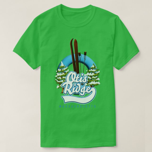 Otis Ridge Massachusetts Ski T-Shirt (Design vorne)