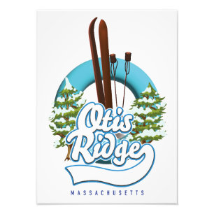 Otis Ridge Massachusetts Skilogo Fotodruck
