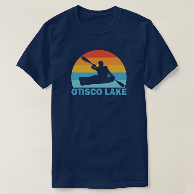 Otisco Lake New York Kayak T-Shirt (Design vorne)