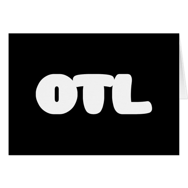 OTL Emoticon ~ Korean Slang Grußkarte (Vorderseite (Horizontal))