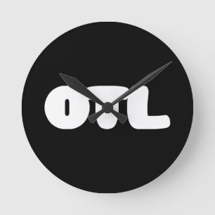 OTL Emoticon ~ Koreaner-Jargon Runde Wanduhr