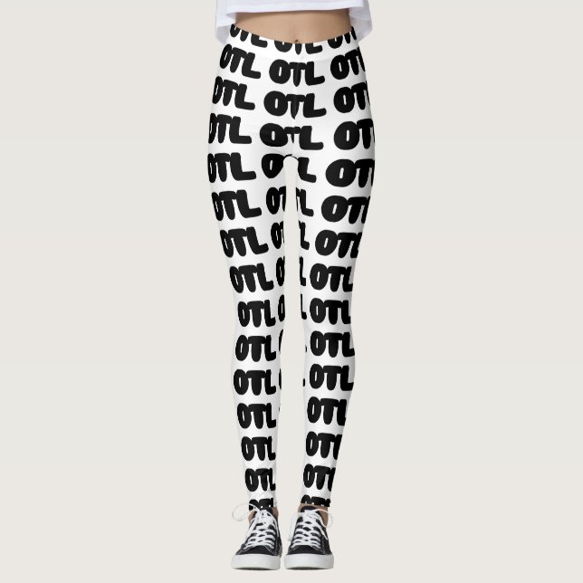 OTL Emoticon ~ Koreanischer Slang Leggings (Vorderseite)