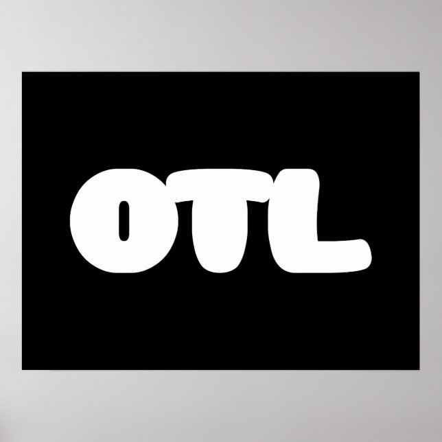 OTL Emoticon ~ Koreanischer Slang Poster (Vorne)
