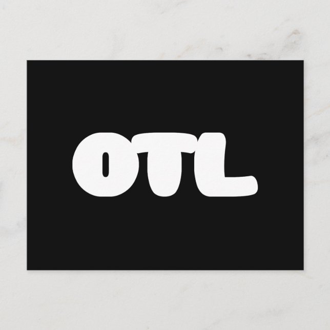 OTL Emoticon ~ Koreanischer Slang Postkarte (Vorderseite)