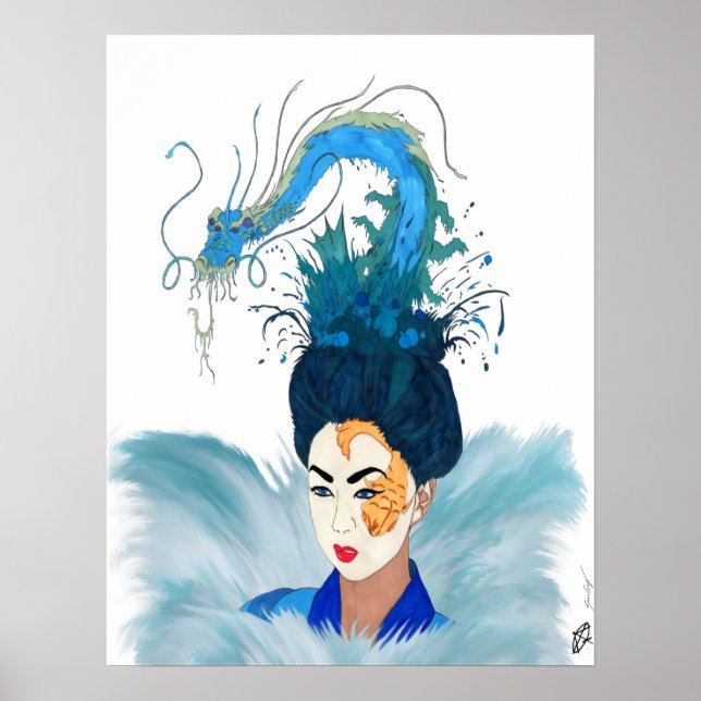 Otohime Goddess Geisha vom Meer Poster (Vorne)