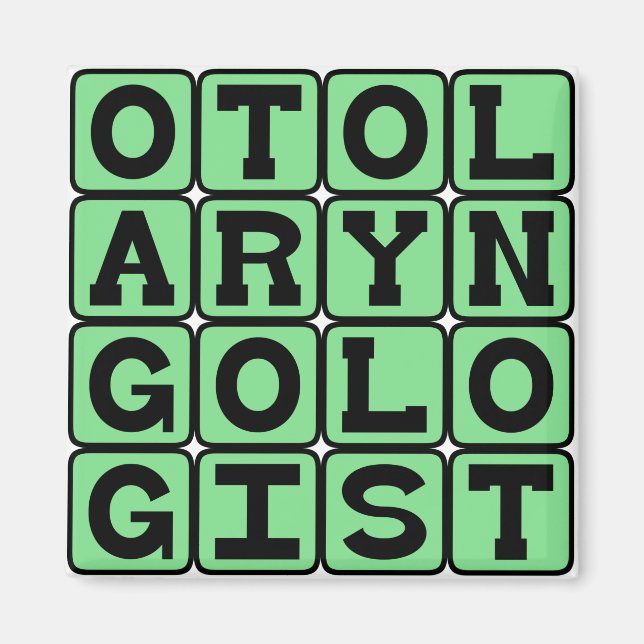 Otolaryngologe, Ohr-, Nase- und Throat-Doktor Magnet (Vorne)