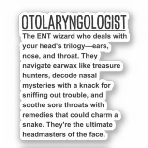 Otolaryngologin Aufkleber