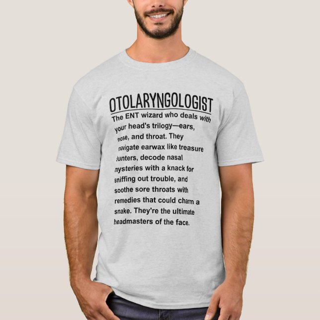Otolaryngologin T-Shirt (Vorderseite)