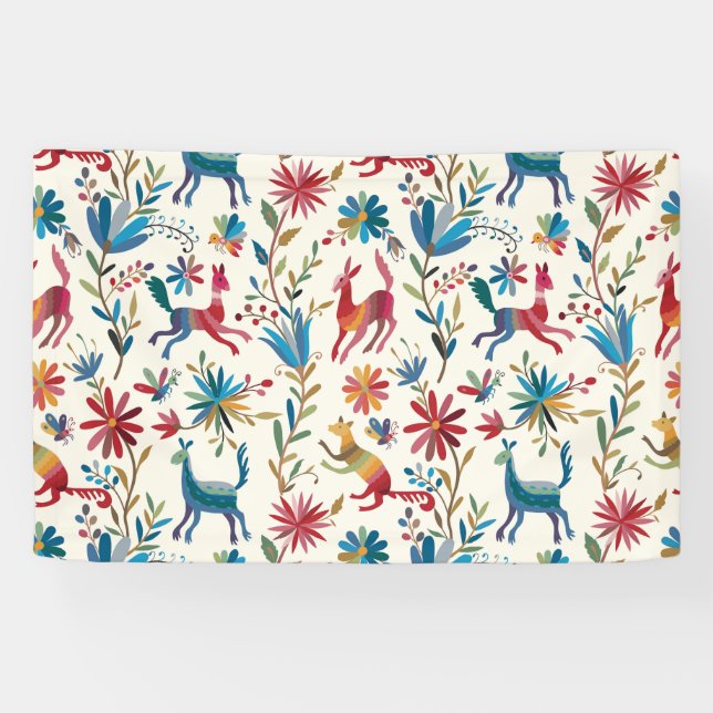 Otomi-Inspiriertes Design Banner (Horizontal)