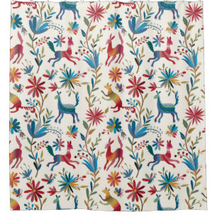Otomi-Inspiriertes Design Duschvorhang